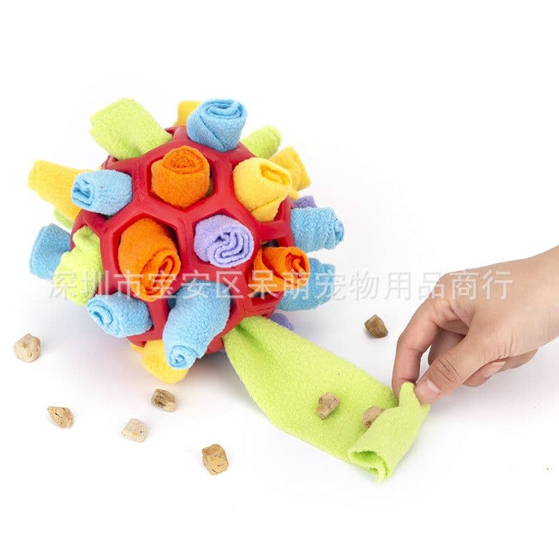 image-Kawaii Pet Sniffing Toy Ball - Pink Fleece