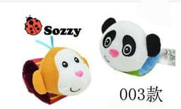 image-Sozzy Baby Rattle Socks Wrist Strap 0-1Y