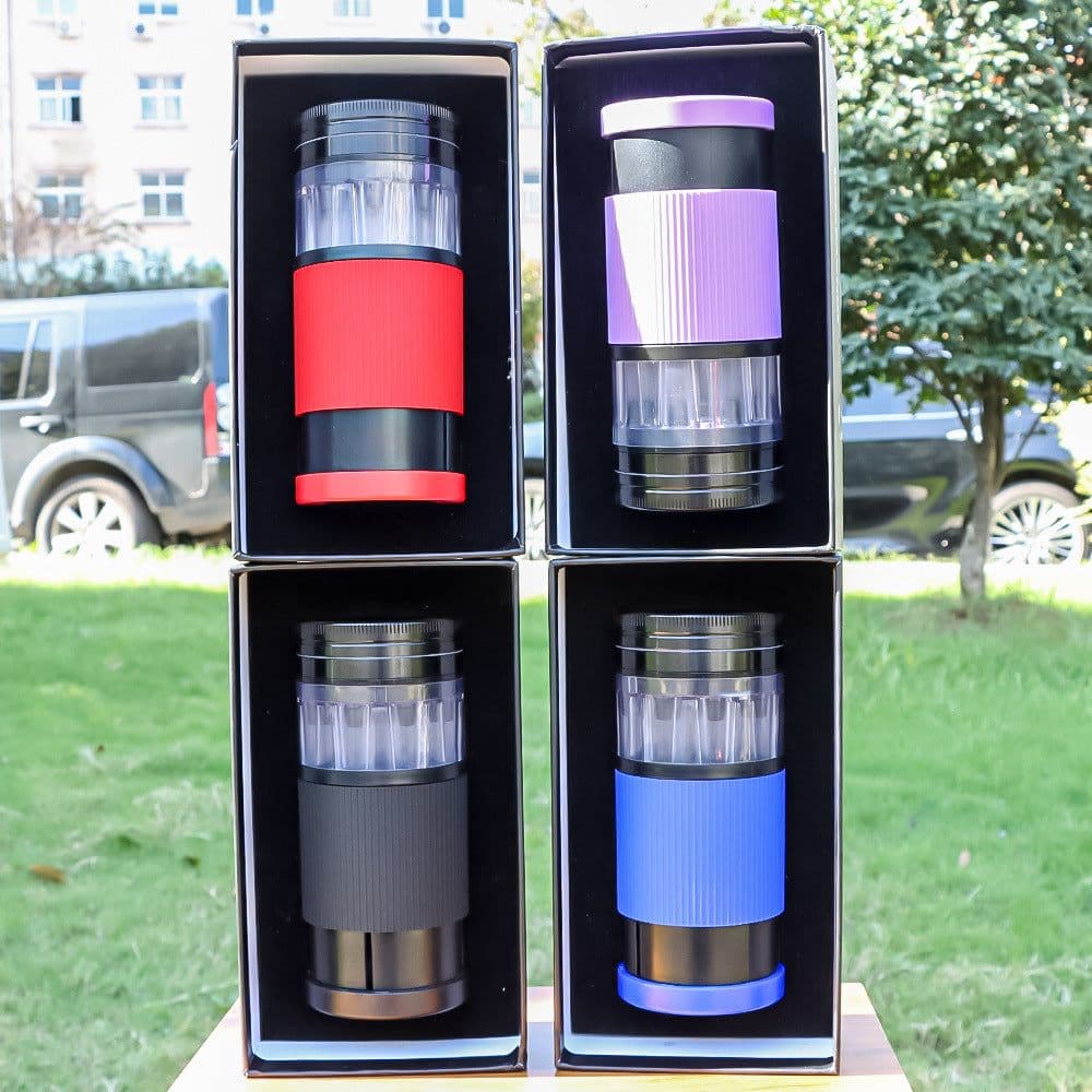 image-Honeypuff 70mm Metal Smoke Grinder - Gift Box