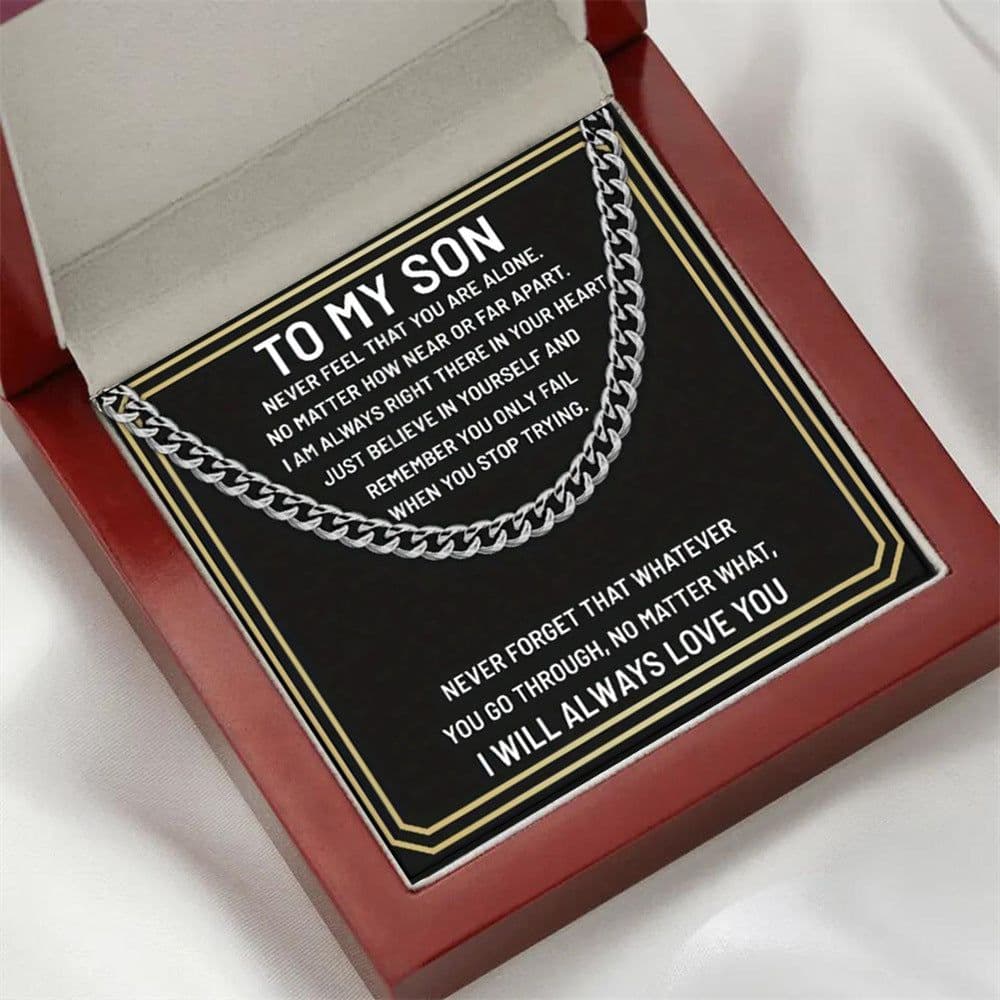 image-Cuban Link Copper Necklace - Women's Cross Chain