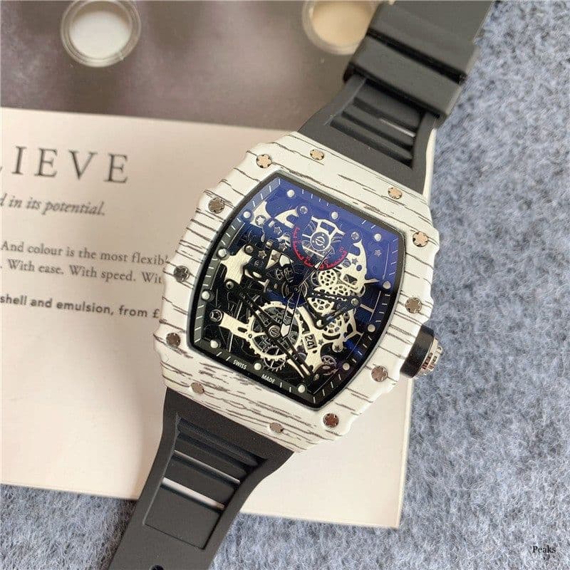 image-Men's Casual Business Watch 43mm Stainless Steel Quart Dial