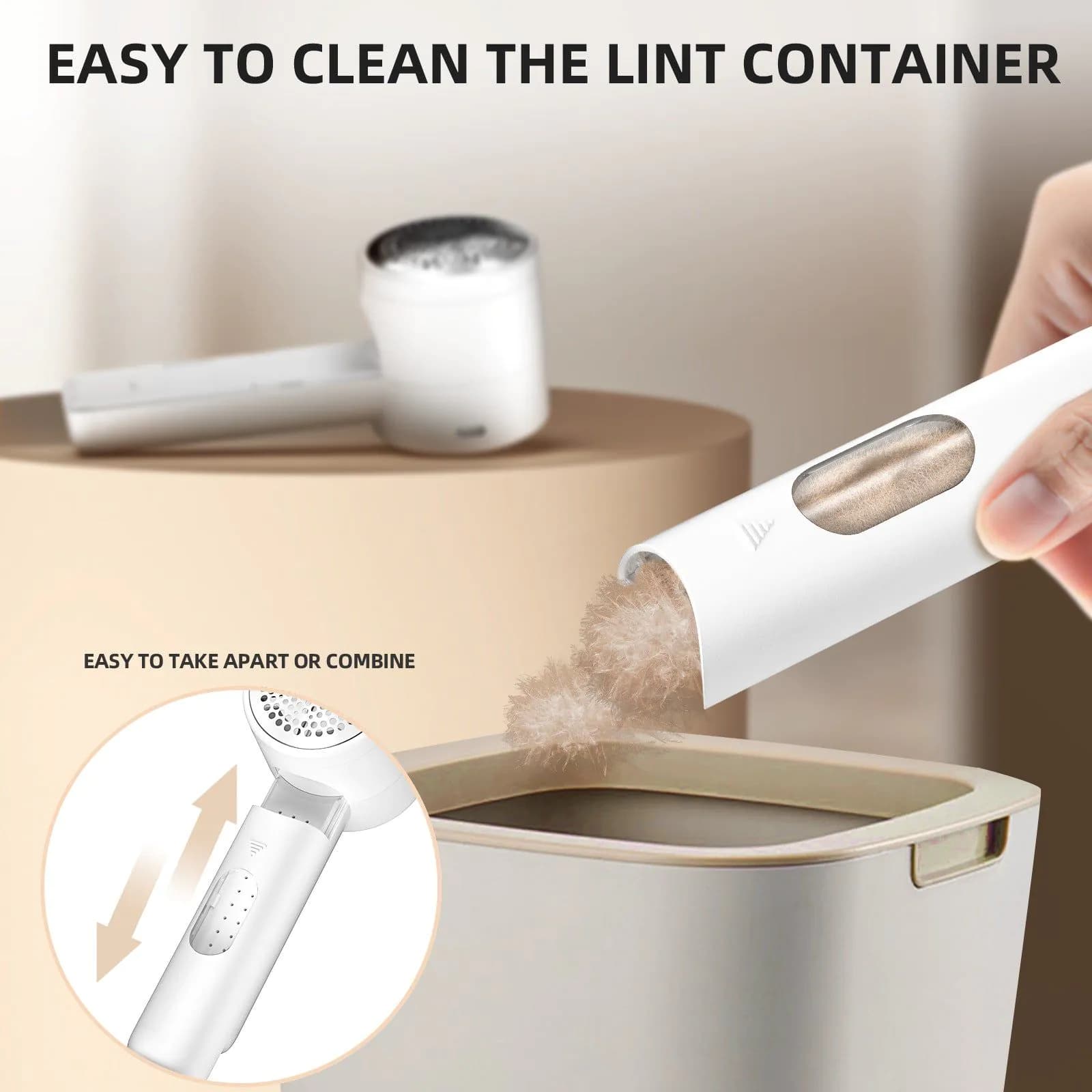 image-Cross-border digital display hair ball trimmer cordless electric high-speed household portable hair ball remover six-leaf steel knife