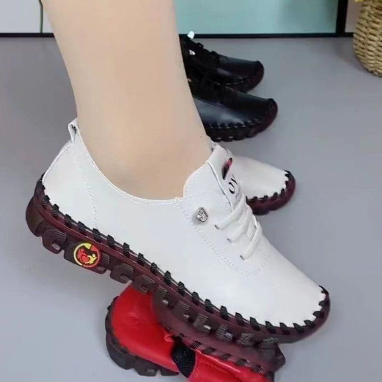image-Large size wholesale viscose bottom casual all-match breathable single shoes women 2023 summer new soft bottom mother slip-on women's shoes
