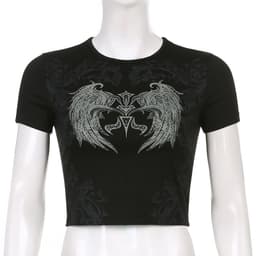image-Spice Girls Print T-Shirt Black - Slim Fit Short Sleeve