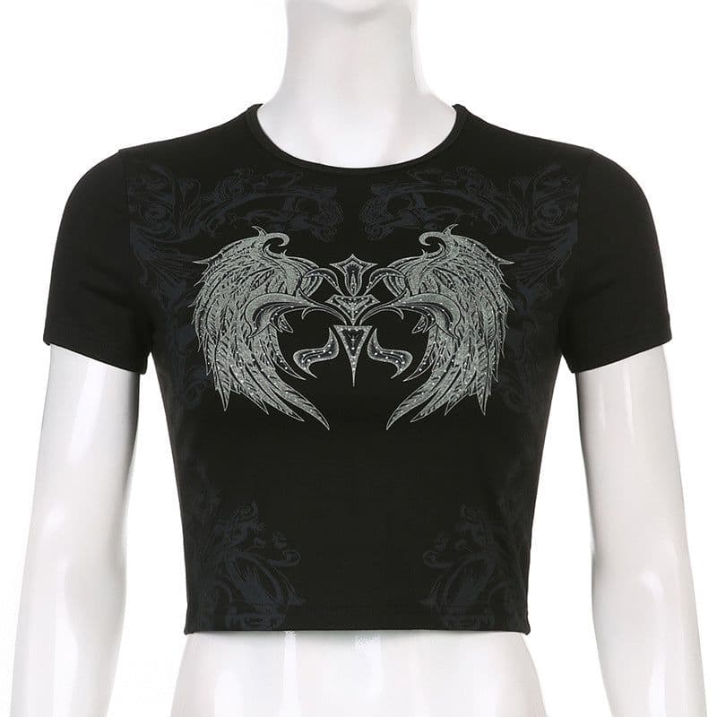 image-Spice Girls Print T-Shirt Black - Slim Fit Short Sleeve