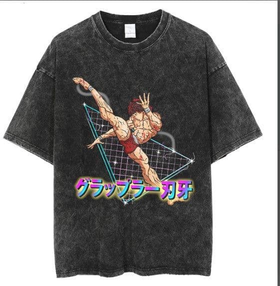 image-Cuifu Anime Print T-Shirt - Dark Retro Short Sleeve