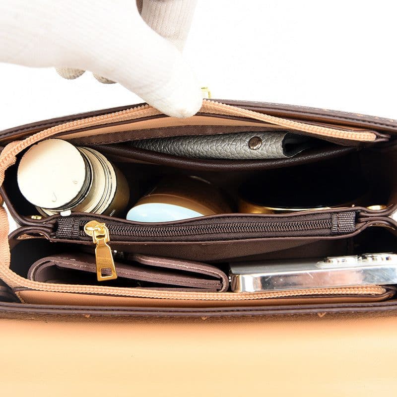 image-Longming Valley 2022 PVC Street Fashion Shoulder Messenger Bag - Contrast Color Small Square