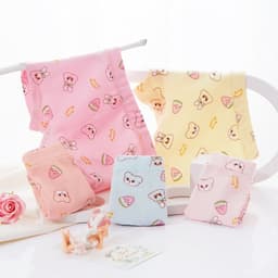 image-Girls Cotton Boxer Shorts For 3 To 8 Years Old Comfort Fit