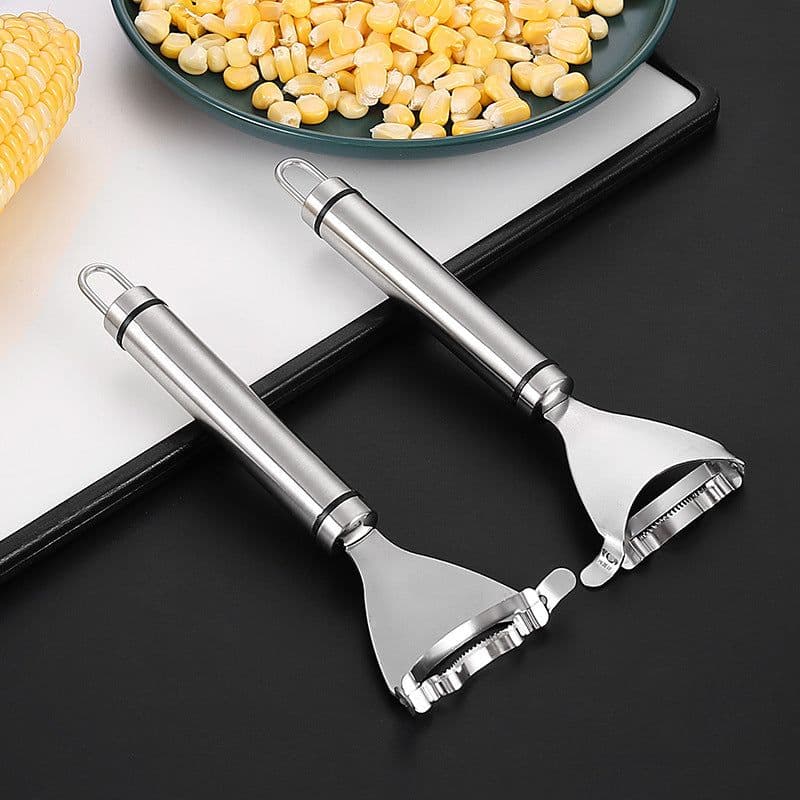 image-Stainless Steel Corn Stripper Manual Planer Separator - Modern Minimalist