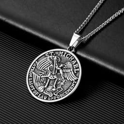 image-God of War Pendant Necklace - Stainless Steel Greek Angel Retro Design