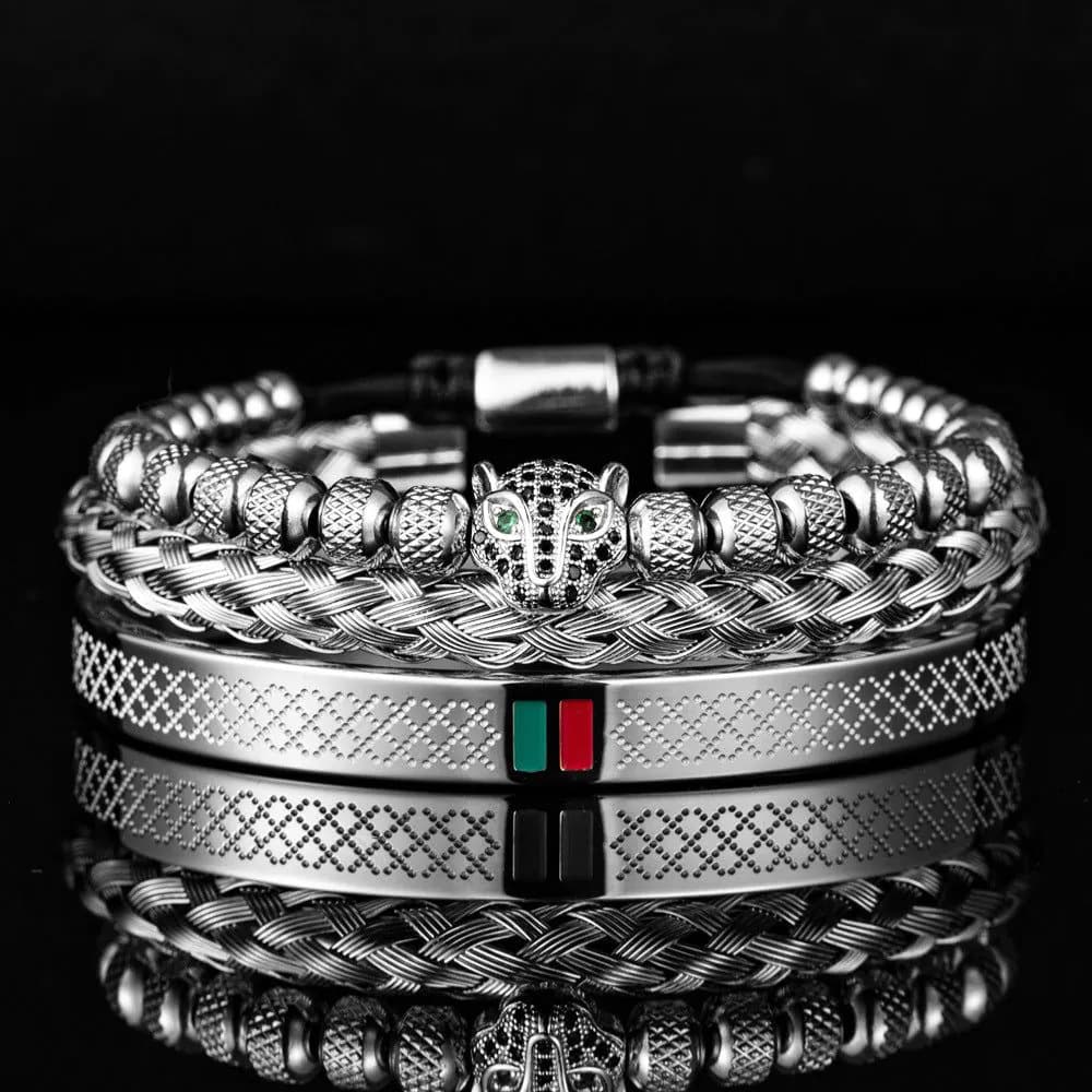 image-Morooki Stainless Steel Bracelet Set - Gold