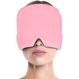 image-Ice Compression Migraine Relief Mask - Purple