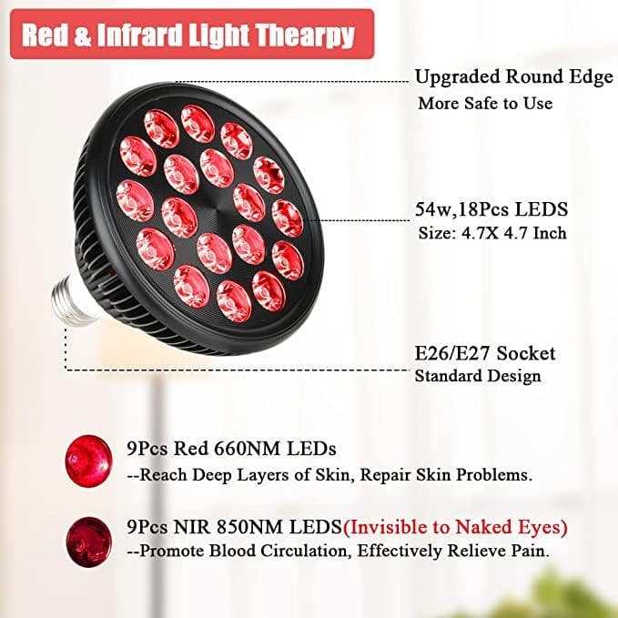 image-Subrey SR-54WB PAR38 54W Red Light Therapy Lamp