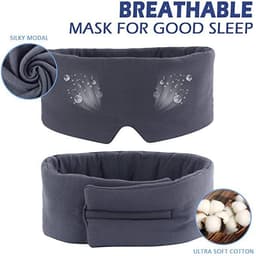 image-Japanese Blackout Modal Cotton Eye Mask, Large, Breathable
