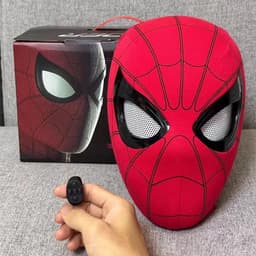 image-Spider-Man Hood - Movable Eyes - Red