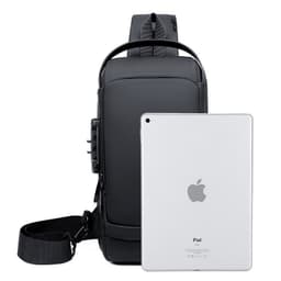 image-Men's Anti-theft Chest Bag - Gray Polyester