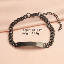 image-RUMNVNTY Stainless Steel Couple Bracelet