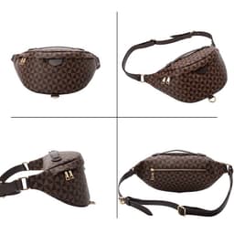 image-Women's Printed PU Crossbody Chest Bag - Large Capacity
