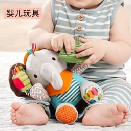 image-Children's Plush Animal Toys - Elephant 18cm