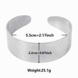 image-Stainless Steel Bracelet - 18K Gold Plated Adjustable