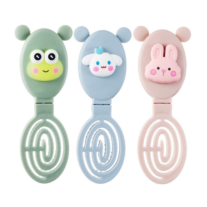 image-Pocket Monsters Folding Comb - Blue Portable Hair