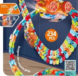 image-Kids Electric Track Car Set - DIY Climbing Coaster