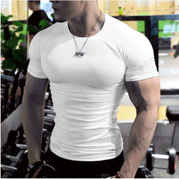 image-Men's Fitness T-Shirt Royal Blue 5XL Quick-Dry