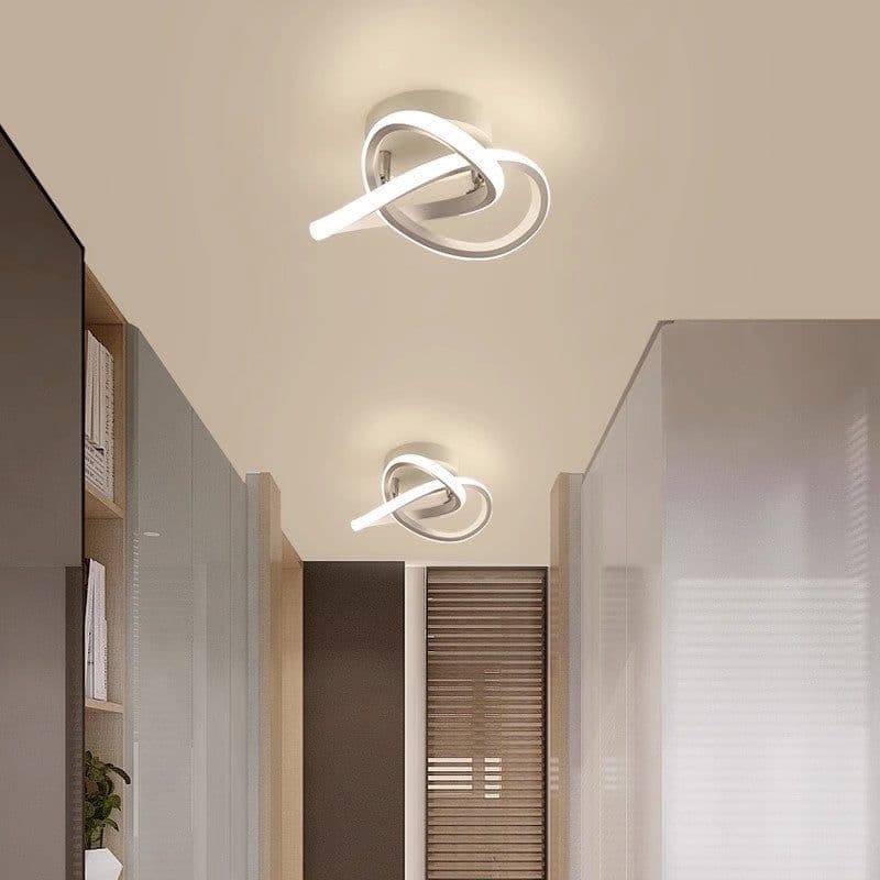 image-Nordic LED Ceiling Light - Porch Aluminum