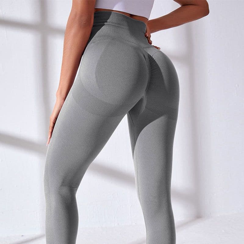 image-Women's High Waist Fitness Pants - Yoga Bright Yellow XL