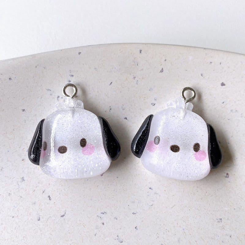 image-diy resin accessories cartoon pendant cute bunny puppy pendant cream glue mobile phone shell hair accessories material