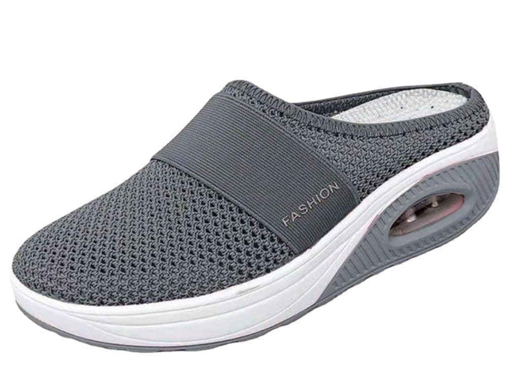 image-Women's Baotou Mesh Slippers Black Size 43