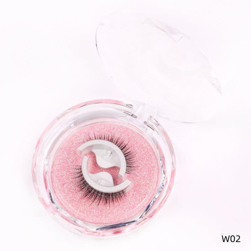 image-Self-Adhesive False Eyelashes - Thick Reusable Chemical Fiber