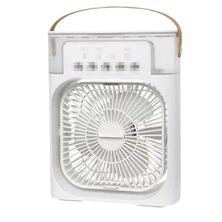 image-Cross-border new small air cooler five-hole spray fan usb desktop humidification air conditioning cooling fan cooler fan