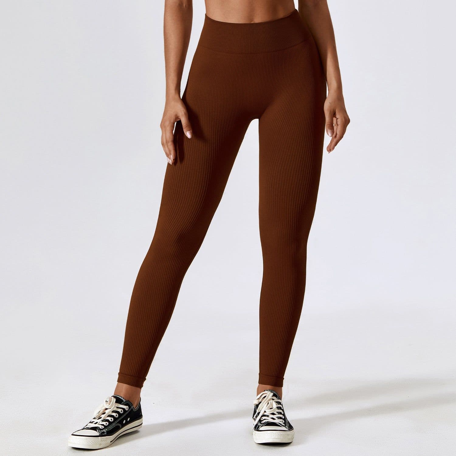 image-Zechuang Seamless Yoga Pants - Avocado Green L