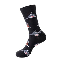 image-Mo Xi Stripe Socks - Mid Tube Cotton Unisex 41-46
