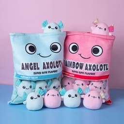 image-Plush Salamander Pillow - Pink Cute Toy Doll