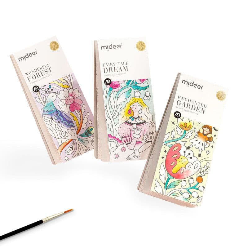 image-mideer children's painting set picture book paint light pastel brush watercolor graffiti painting enlightenment