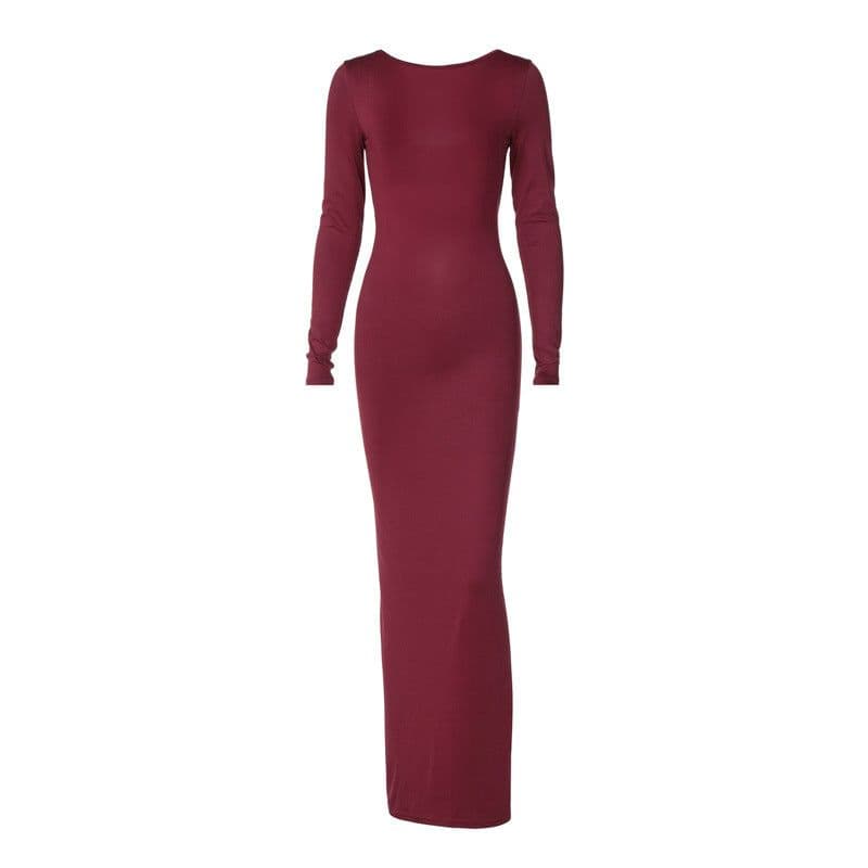 image-Best-Selling Sexy Backless Pleated Dress Hawthaw Spring 2024 - L
