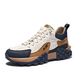 image-Men's Sports Casual Shoes - Black Orange Low Top
