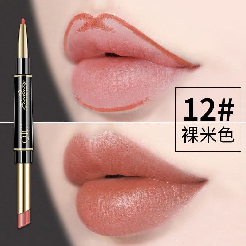 image-QIC Double-Headed Lipstick Liner 2-in-1 - Coral