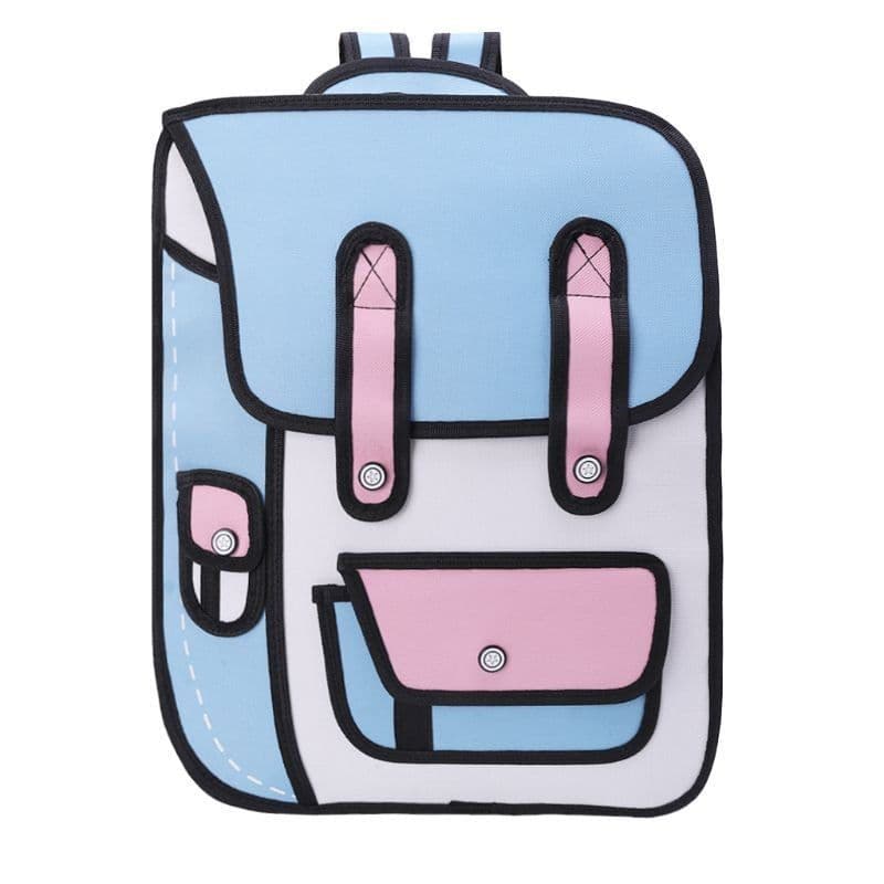image-Backpack Lin Miaomiao Purple Korean 2D Comics 3D 2021 School Youth - Unisex