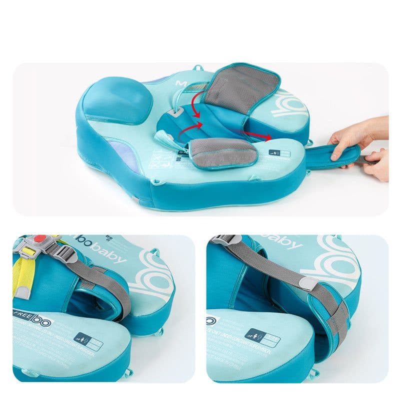 image-mambobaby baby free inflatable lap ring with awning swimming ring swimming floating ring swimming ring cross-border explosive style