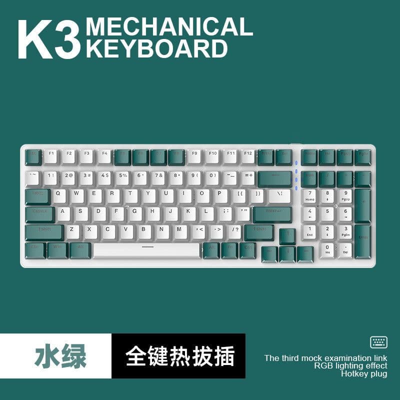 image-Free Wolf K3 Mechanical Gaming Keyboard 100 Keys