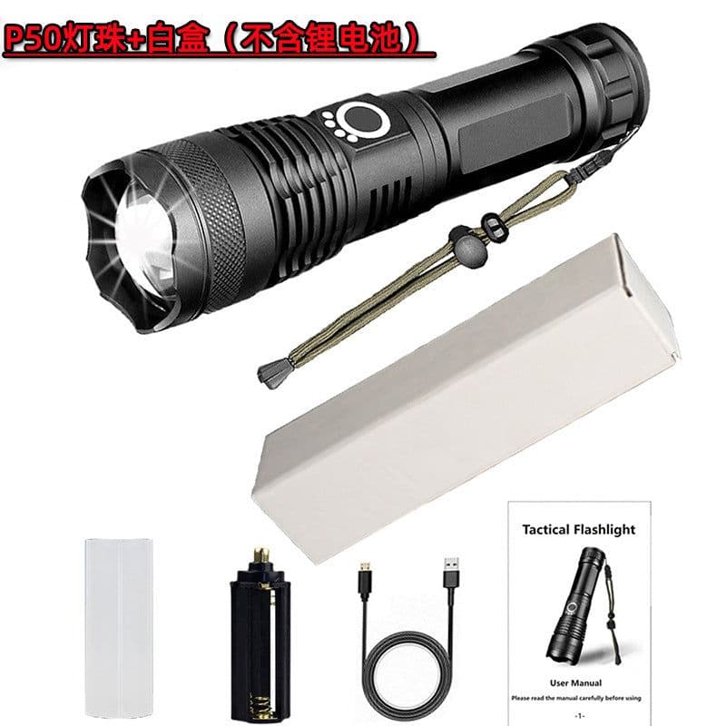 image-ASSAULTGUARD P50 LED Flashlight XHP70.2 Rechargeable