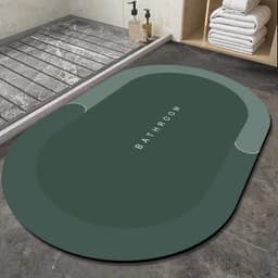 image-Shenghui Diatom Mud Bath Mat - Army-Black, Quick Dry, Easy Care