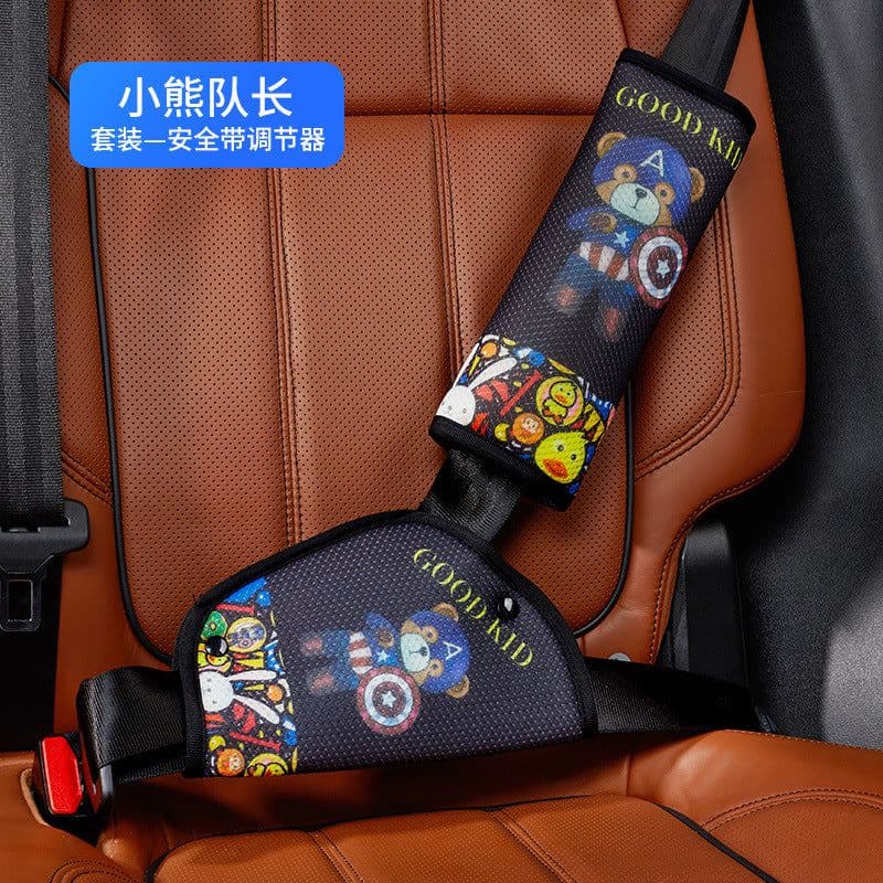 image-Child Seat Belt Safety Cover - Simple Protective Car Seat Belt Shoulder Fixer