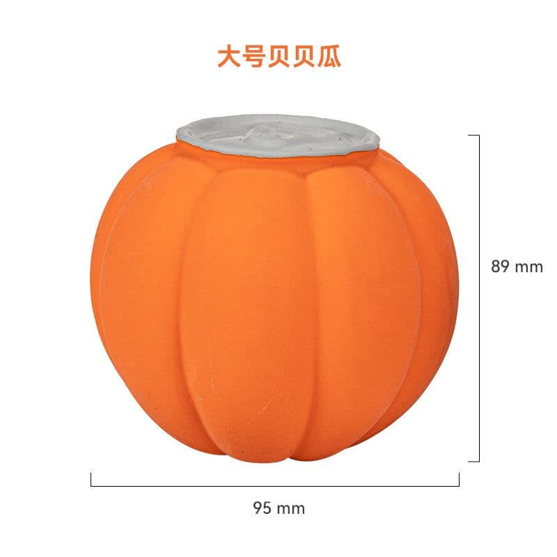 image-EETOYS Latex Rugby Tennis Dog Toy - Melon Large Sound Ball Pet