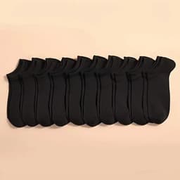 image-Men's Ankle Socks - Breathable Cotton Sports Socks