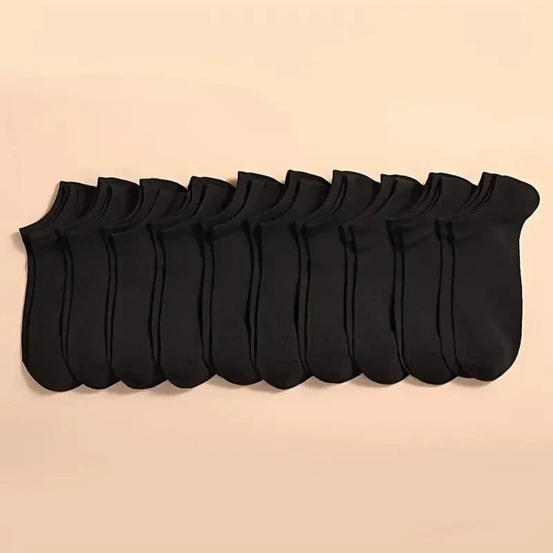 image-Men's Ankle Socks - Breathable Cotton Sports Socks