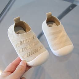 image-Hanny Bear Toddler Shoes - Beige Size 23 Knitted
